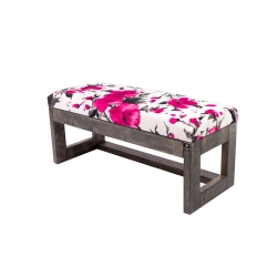 Ławka Pufa Tapicerowana Siedzisko Gładkie Marakesz Róż LPG-16 Rozmiary od 50 cm do 200 cm