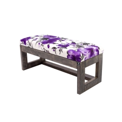 Ławka Pufa Tapicerowana Siedzisko Gładkie Marakesz Fioletowy LPG-16 Rozmiary od 50 cm do 200 cm