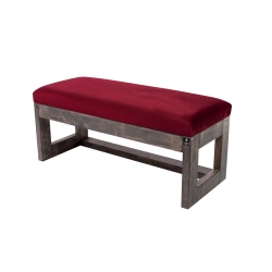 Ławka Pufa Tapicerowana Siedzisko Gładkie Bordowy LPG-16 Rozmiary od 50 cm do 200 cm