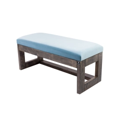 Ławka Pufa Tapicerowana Siedzisko Gładkie Jasny Błękit LPG-16 Rozmiary od 50 cm do 200 cm