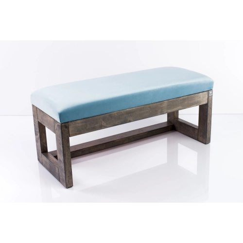 Ławka Pufa Tapicerowana Siedzisko Gładkie Jasny Błękit LPG-16 Rozmiary od 50 cm do 200 cm