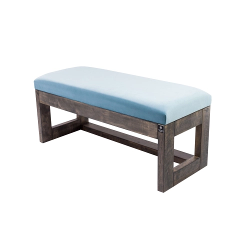 Ławka Pufa Tapicerowana Siedzisko Gładkie Jasny Błękit LPG-16 Rozmiary od 50 cm do 200 cm