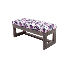 Ławka Pufa Tapicerowana Siedzisko Gładkie Print AA2 LPG-16 Rozmiary od 50 cm do 200 cm