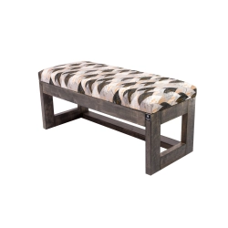 Ławka Pufa Tapicerowana Siedzisko Gładkie Ażurowe Liście LPG-16 Rozmiary od 50 cm do 200 cm