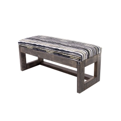 Ławka Pufa Tapicerowana Siedzisko Gładkie Malowane Paski LPG-16 Rozmiary od 50 cm do 200 cm