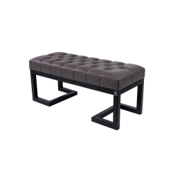 Ławka Pufa Pikowana Grafit Ekoskóra LPM-1 Rozmiary od 50 cm do 200 cm