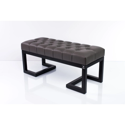 Ławka Pufa Pikowana Grafit Ekoskóra LPM-1 Rozmiary od 50 cm do 200 cm
