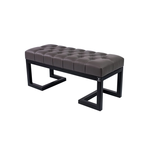 Ławka Pufa Pikowana Grafit Ekoskóra LPM-1 Rozmiary od 50 cm do 200 cm
