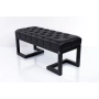 Ławka Pufa Pikowana Czarny Ekoskóra LPM-1 Rozmiary od 50 cm do 200 cm