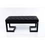 Ławka Pufa Pikowana Czarny Ekoskóra LPM-1 Rozmiary od 50 cm do 200 cm