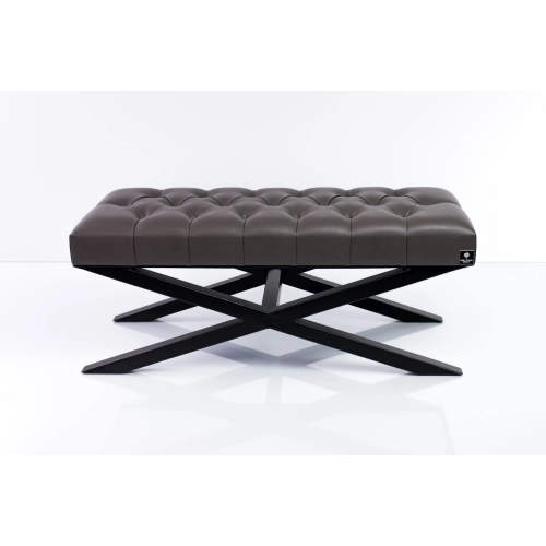 Ławka Pufa Pikowana Grafit Ekoskóra LPM-10 Rozmiary od 50 cm do 200 cm