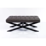 Ławka Pufa Pikowana Grafit Ekoskóra LPM-10 Rozmiary od 50 cm do 200 cm