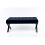 Ławka Pufa Pikowana Granatowy Guzik Tapicerowany Stal LPM-11 Rozmiary od 50 cm do 200 cm