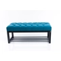 Ławka Pufa Pikowana Turkus Guzik Tapicerowany Stal LPM-7 Rozmiary od 50 cm do 200 cm