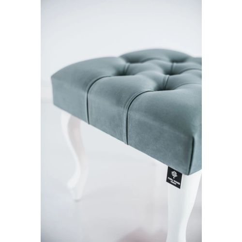 Taboret Pufa Pikowana Popiel Guzik Kryształ LPP-0 Rozmiary