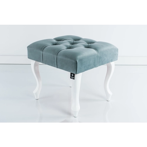 Taboret Pufa Pikowana Popiel Guzik Kryształ LPP-0 Rozmiary