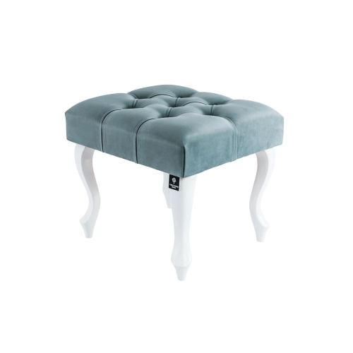 Taboret Pufa Pikowana Popiel Guzik Kryształ LPP-0 Rozmiary