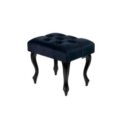 Taboret Pufa Pikowana Granatowy Guzik Kryształ LPP-0 Rozmiary