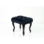 Taboret Pufa Pikowana Granatowy Guzik Kryształ LPP-0 Rozmiary
