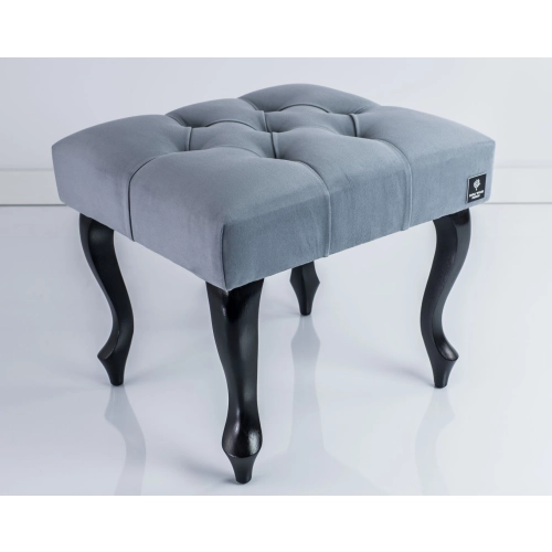 Taboret Pufa Pikowana Popiel Guzik Kryształ LPP-0 Rozmiary