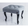 Taboret Pufa Pikowana Popiel Guzik Kryształ LPP-0 Rozmiary