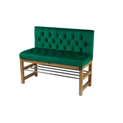 Ławka Szafka Pufa Pikowane Siedzisko Butelkowa Zieleń LPP-111 Rozmiary od 50 cm do 200 cm