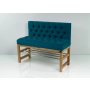 Ławka Szafka Pufa Pikowane Siedzisko Turkus LPP-111 Rozmiary od 50 cm do 200 cm
