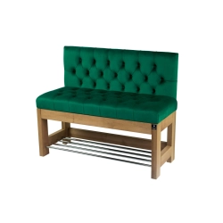 Ławka Szafka Pufa Pikowane Siedzisko Butelkowa Zieleń LPP-112 Rozmiary od 50 cm do 200 cm