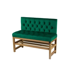 Ławka Szafka Pufa Pikowane Siedzisko Butelkowa Zieleń LPP-113 Rozmiary od 50 cm do 200 cm