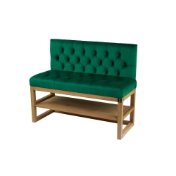 Ławka Szafka Pufa Pikowane Siedzisko Butelkowa Zieleń LPP-114 Rozmiary od 50 cm do 200 cm