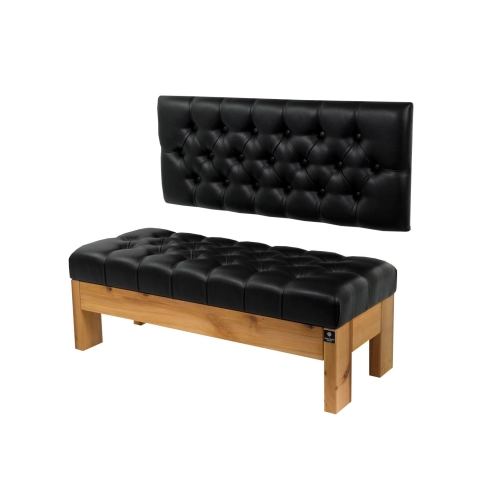 MODEL LPP-117 ŁAWECZKI PIKOWANE Z EKO-SKÓRY Z OPARCIEM