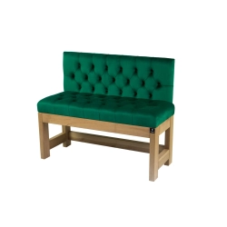 Ławka Szafka Pufa Pikowane Siedzisko Butelkowa Zieleń LPP-119 Rozmiary od 50 cm do 200 cm
