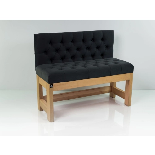 Ławka Szafka Pufa Pikowane Siedzisko Grafit LPP-119 Rozmiary od 50 cm do 200 cm