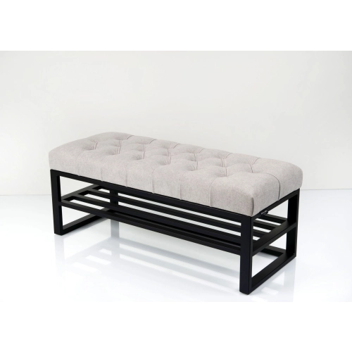 Ławka Pufa Pikowana Industrialna