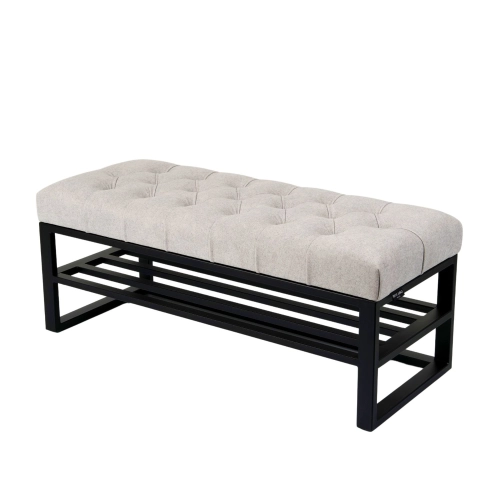 Ławka Pufa Pikowana Industrialna