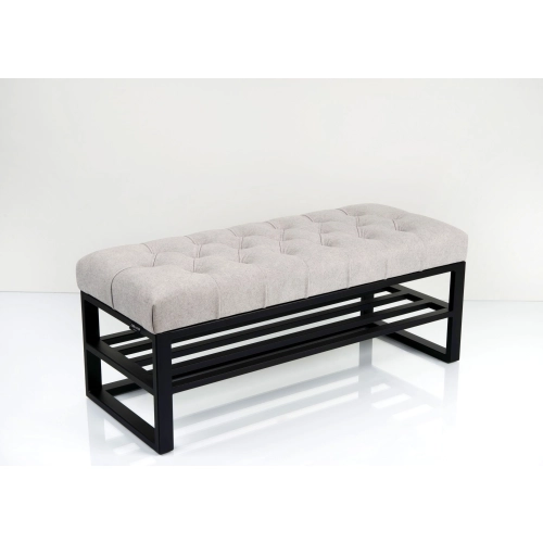 Ławka Pufa Pikowana Industrialna