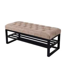 Ławka Pufa Pikowana Industrialna