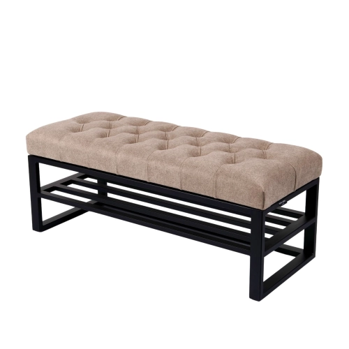 Ławka Pufa Pikowana Industrialna