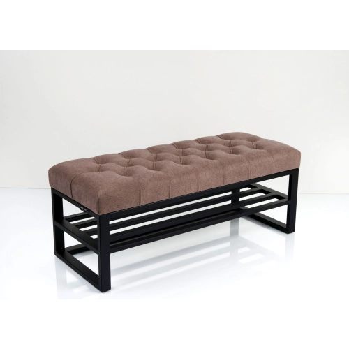 Ławka Pufa Pikowana Industrialna