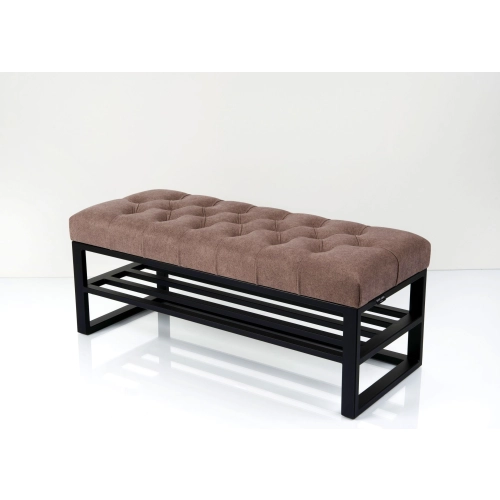 Ławka Pufa Pikowana Industrialna