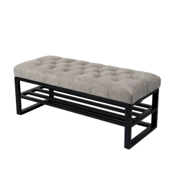 Ławka Pufa Pikowana Industrialna