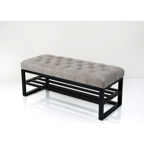 Ławka Pufa Pikowana Industrialna