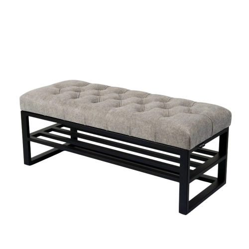 Ławka Pufa Pikowana Industrialna