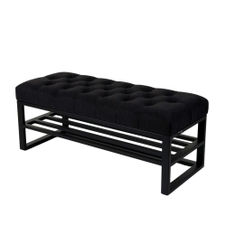 Ławka Pufa Pikowana Industrialna