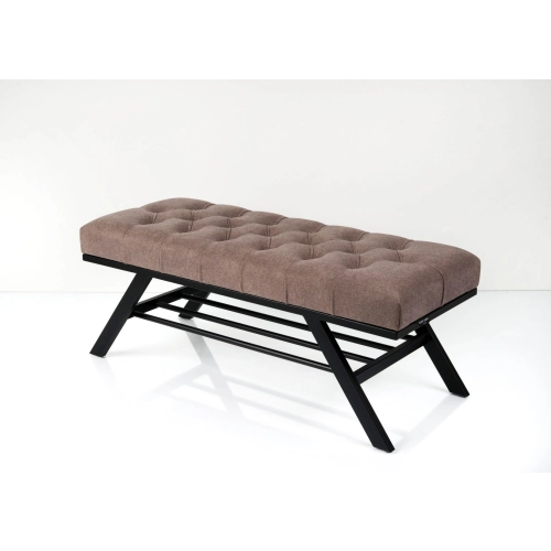 Ławka Pufa Pikowana Industrialna