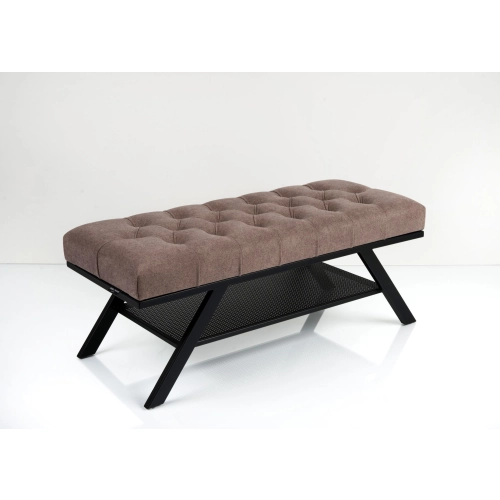 Ławka Pufa Pikowana Industrialna