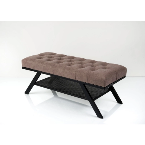 Ławka Pufa Pikowana Industrialna