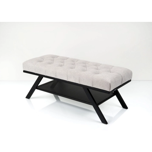 Ławka Pufa Pikowana Industrialna