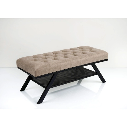 Ławka Pufa Pikowana Industrialna