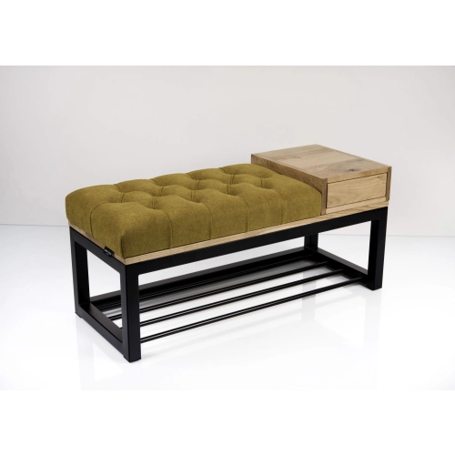 Ławka Pufa Pikowana Industrialna